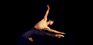 dancer in mid-leap